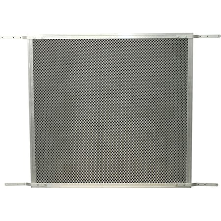 Prime-Line Patio Sliding Screen Door Grille, 48 in. x 26 in., Aluminum Construction, Satin Single Pack PL 15940-1